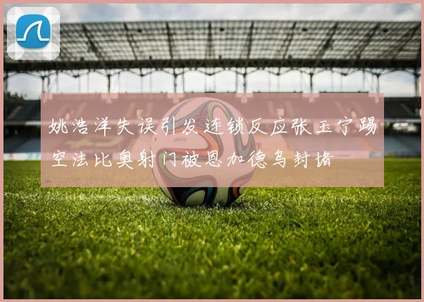 姚浩洋失误引发连锁反应张玉宁踢空法比奥射门被恩加德乌封堵